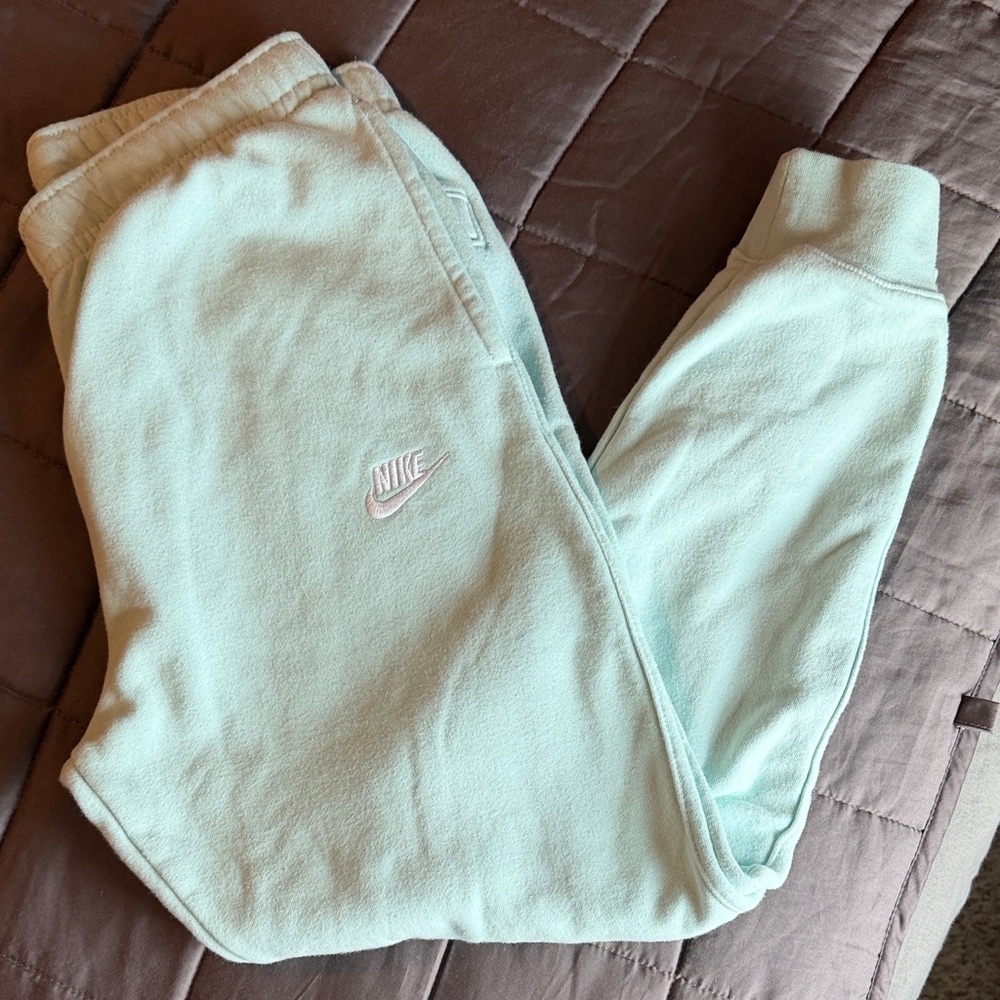 Nike Mens Blueish-Green Sweatpants